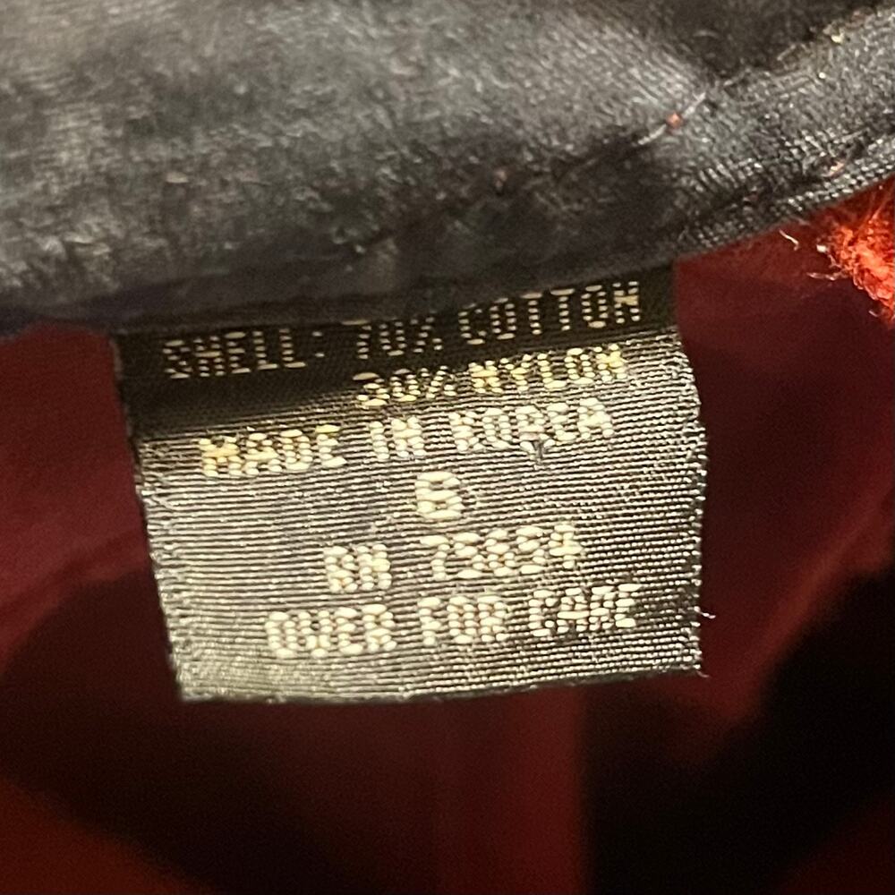 Vtg Abercrombie Fitch Convertible Cargo Pants Womens 6 Low Rise Red Flare 90s - Picture 8 of 11